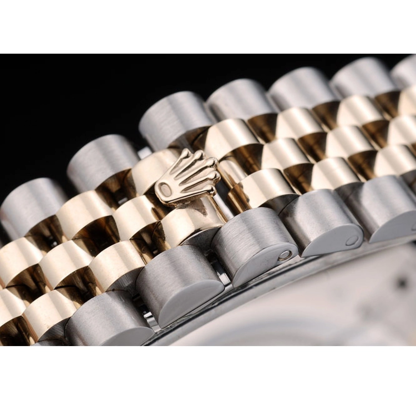 Aaa fake watches Gold 41978 Goldish Rolex Stainless Dial Bezel Steel DateJust Ribbed 0701
